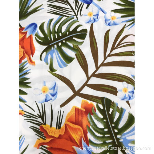 Flower Style Cotton Stretch Printed Fabric